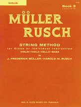 Muller Rusch String Method Vol. 3 Violin string method book cover